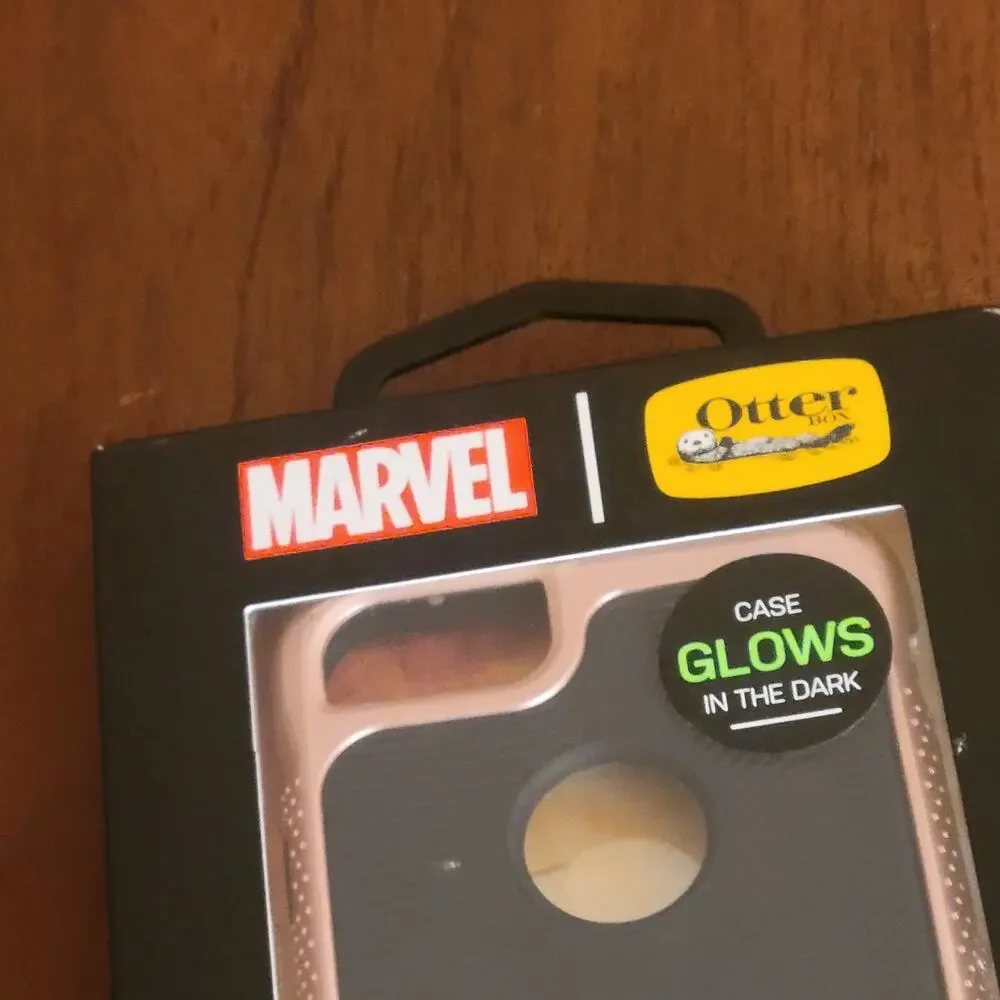 New Outterbox Marvel Series Protection NIB Pink Gold Case for iPhone 7 or 8